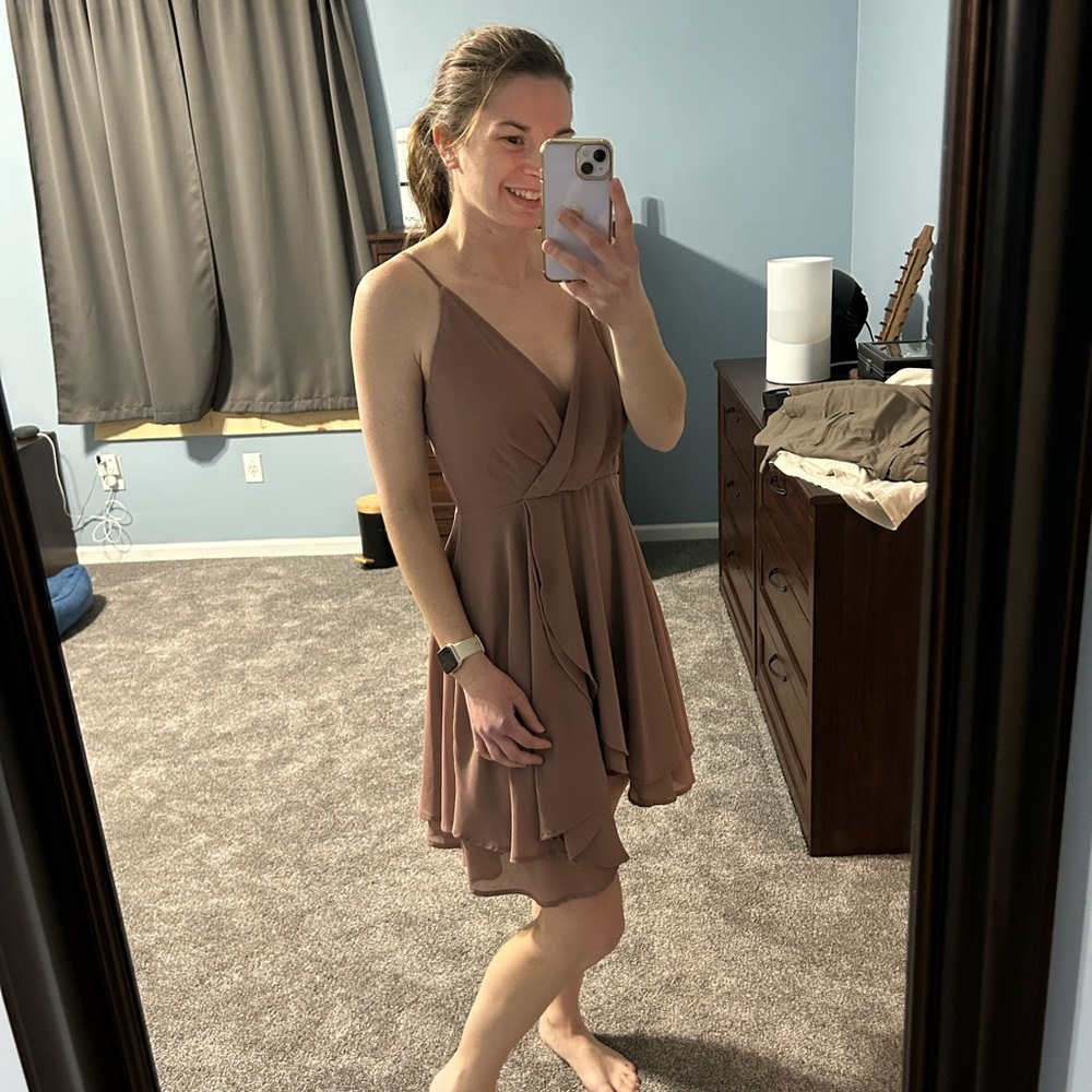 Windsor Pink Asymmetrical Sundress for Weddings